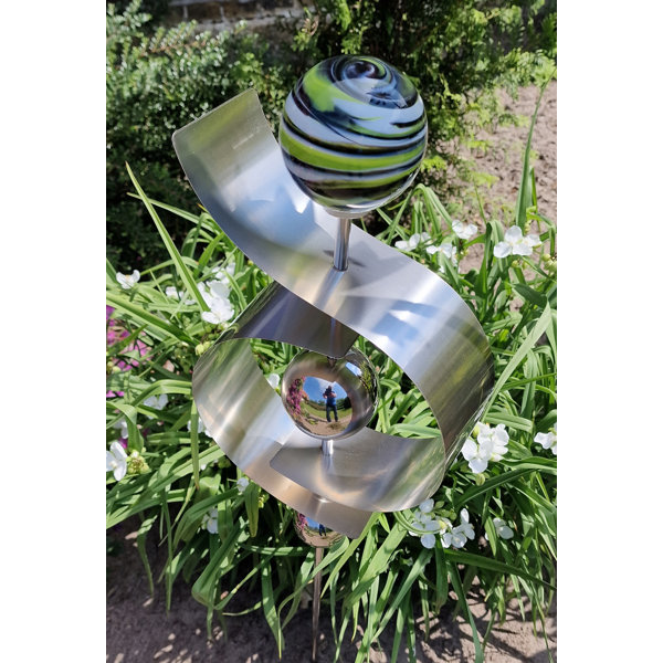 Ophelia & Co. Rufous Garden Stake Gazing Ball Wayfair.co.uk